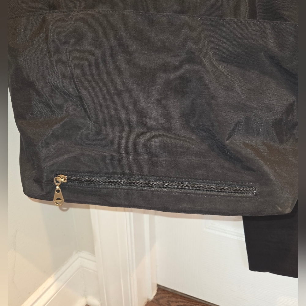 Baggallini Tulum Black Tote Travel Bag Handbag Zip - Picture 9 of 16
